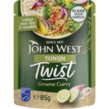John West Tonijn Twist Groene Curry (85 gr.)