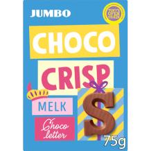 Jumbo Chocoladeletter "S" Melk Crisp (75 gr.)