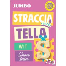 Jumbo Chocoladeletter "S" Wit Stracciatella (75 gr.)