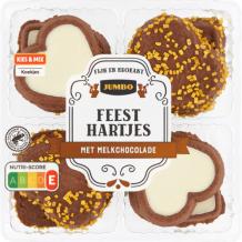 Jumbo Feest Hartjes met Melkchocolade (133 gr.)
