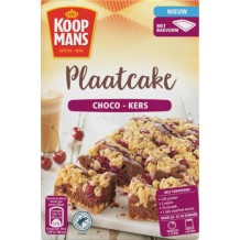 Koopmans Mix voor Choco Kers Plaatcake (450 gr.)