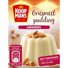 Koopmans Mix voor Griesmeelpudding Amandel (85 gr.)