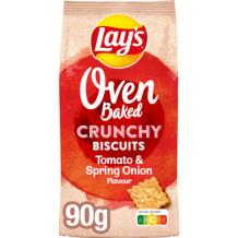 Lay\'s oven baked crunchy biscuits tomaat lente ui