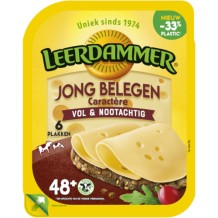 Leerdamer 48+ Jong Belegen Caractere Kaas Plakken (150 gr.)