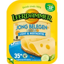 Leerdammer Lightlife 35+ Jong Belegen Plakken Kaas (160 gr.)
