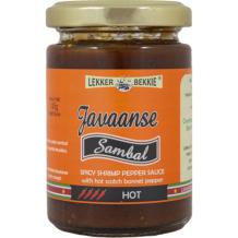 Lekker Bekkie Javaanse Sambal Hot Klein (145 gr.)