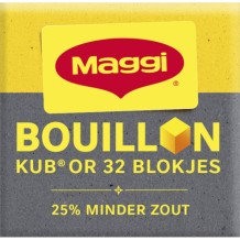 Maggi Bouillon Blokjes Kub Or Minder Zout 32 stuks