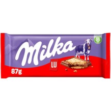 Milka chocolade reep Lu koekjes
