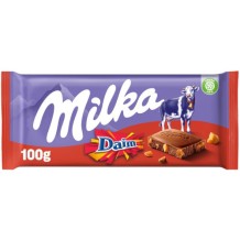 Milka alpenmelk chocoladereep daim