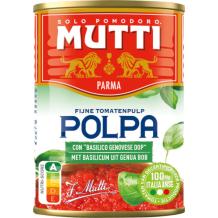 Mutti Fijne Tomatenpulp met Basilicum (425 gr.)