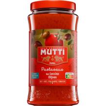 Mutti Pastasaus met Leccino Olijven (400 gr.)