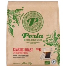 Perla Biologisch Classic Roast Koffiepads (36 stuks)