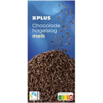 Plus Chocolade Hagelslag Melk Fair Trade Groot (600 gr.)