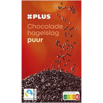 Plus Chocolade Hagelslag Puur Fair Trade (400 gr.)