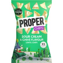 Proper Linzen Chips Zure Room en Bieslook (85 gr.)