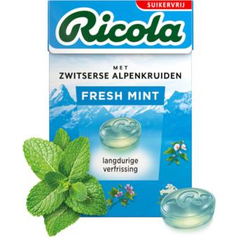 Ricola Fresh Mint Suikervrij (50 gr.)