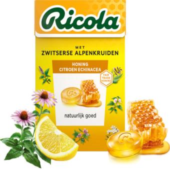 Ricola Honing Citroen Echinacea Suikervrij (50 gr.)