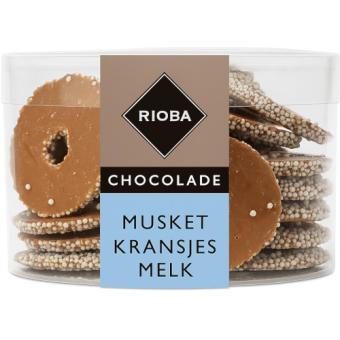 Rioba Melkchocolade Kerstkransjes Musket (275 gr.)