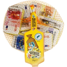Sinterklaas chocolade bankbiljetten