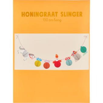 Sinterklaas Honinggraat Slinger (150 cm.)