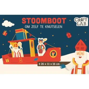 Sinterklaas Stoomboot om te Knutselen