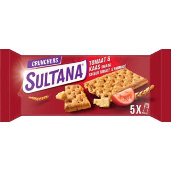Sultana Crunchers Kaas Tomaat (5 x 3 stuks)