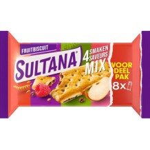 Sultana Fruitbiscuit 4 Smaken Mix (8x3 stuks)