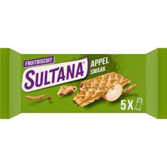 Sultana Fruitbiscuit Appel (5 x 3 stuks)