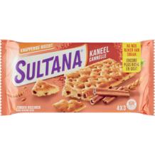 Sultana Knapperige Biscuit Kaneel (4 x 3 stuks)