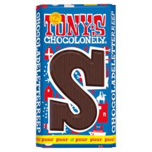 Tony Chocolonely chocolade letter puur