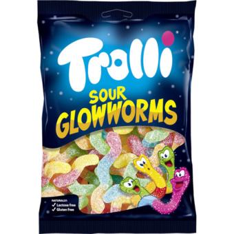 Trolli Zure Gloeiwormen (200 gram)