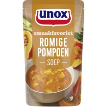 Unox Soep in Zak Romige Pompoensoep