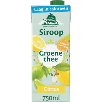 Van de Boom Siroop Groene Thee Citrus