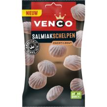 Venco Salmiak Schelpen Zacht Zout (180 gr.)