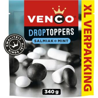 Venco droptoppers salmiak en mint XL