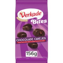 Verkade Bites Pure Chocolade Cakejes (156 gr.)
