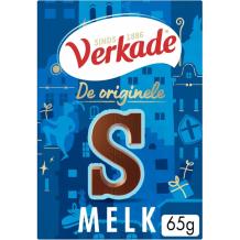 Verkade Chocoladeletter Melk "S" Klein (65 gr.)