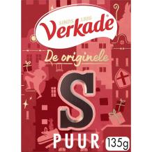 Verkade Chocoladeletter Puur "S"