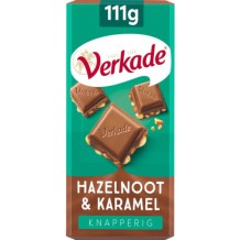 Verkade Chocolade Knapperige Hazelnoot & Karamel (111 gr.)