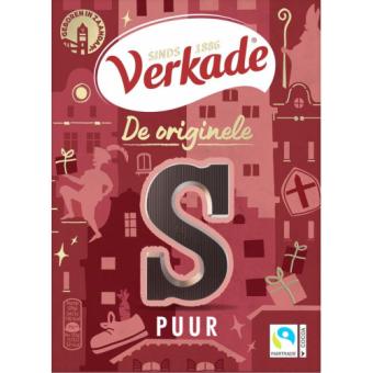 Verkade Chocoladeletter Puur "S"