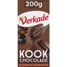 Verkade Kook Chocolade (200 gr.)