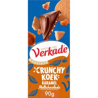 Verkade Specials Chocoladereep Melk Crunchy Koek Karamel