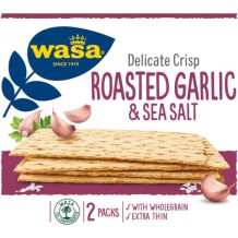 Wasa Delicate Crisp Roasted Garlic & Sea Salt