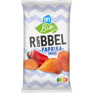 AH Biologische Ribbel Chips Paprika