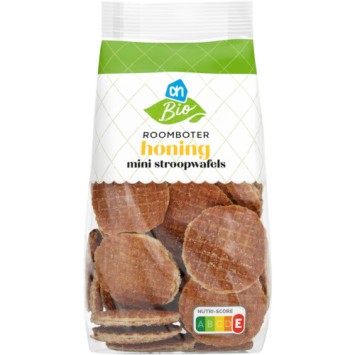 Biologische Mini  Stroopwafels Honing