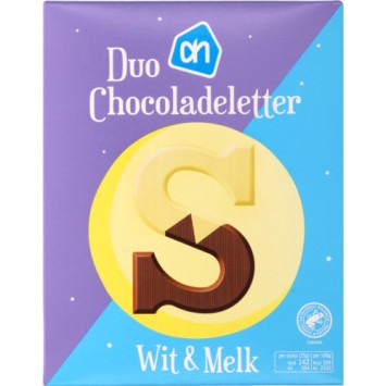 Sinterklaas duo chocoladeletter wit & melk