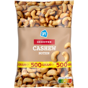 AH Gezouten Cashew Noten XL (500 gr.)