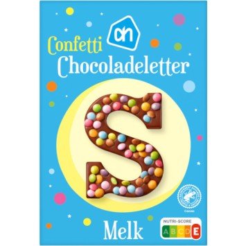 Sinterklaas melk chocoladeletter confetti