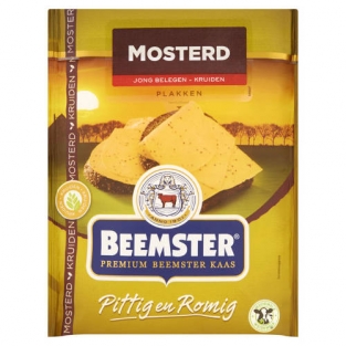 Beemster 48+ Jong Belegen Mosterd Kaas Plakken