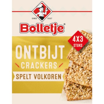 Bolletje Ontbijtcrackers Spelt Volkoren